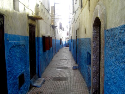 Ruelle Bleue Kasbah Des Oudayas (Rabat Maroc) photo