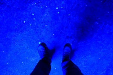 Blue Sky Leg Purple