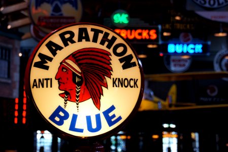 Marathon Blue Gas PumpExtra Anti Knock Quality