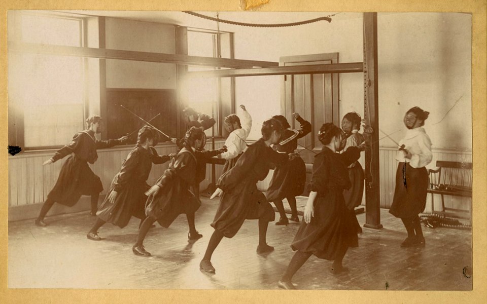 Fencing At Abbot Academy 1919