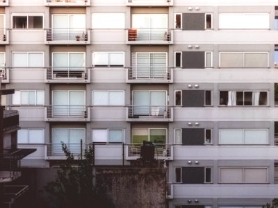 Full Frame Shot Of Residential Building photo