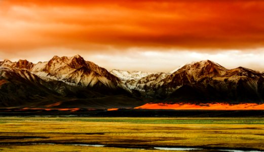Sunset Over Mountains California