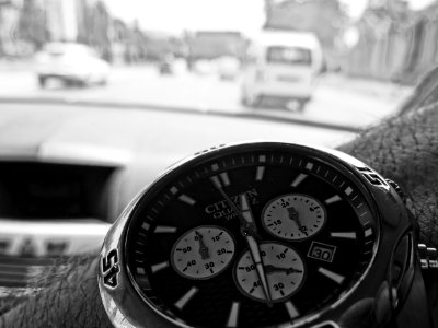 Closeup Of Citizen Quartz Watch