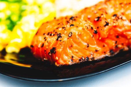 Grilled Piece Of Salmon photo