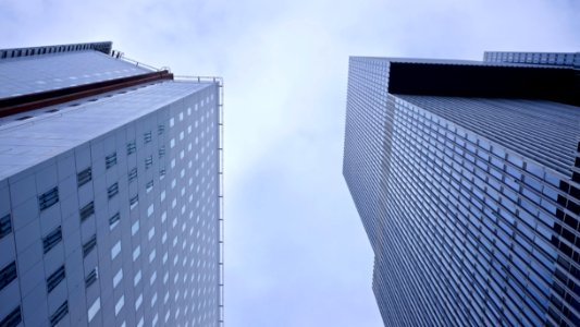 Low Angle Photography Of Skyscrapers Against Sky photo