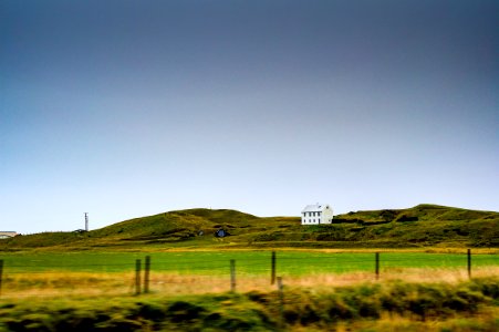 Landscape Against Clear Sky photo