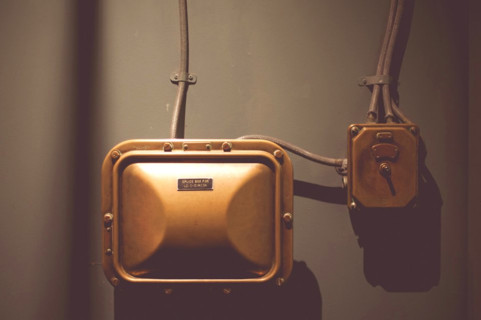 Machinery Boxes On Wall