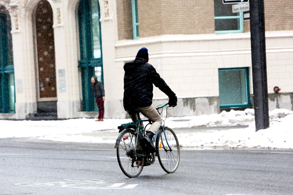 Biker In The Street