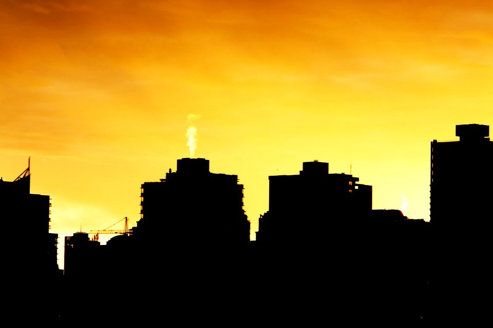 Sunset Over The City