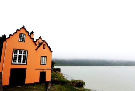 Colorful House By The Lake
