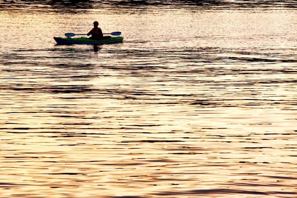 Kayak On Golden River photo