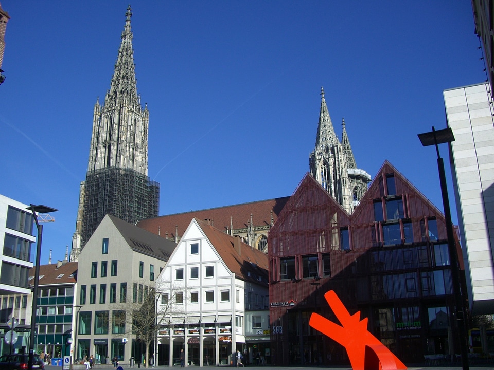 Architecture towers red dog