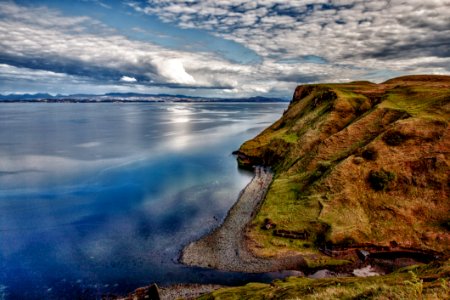 Cliff Over Waterfront photo