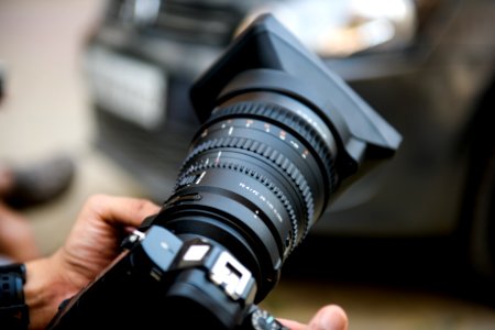 Close-up Of Person Using Camera