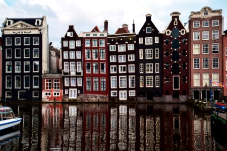 Historic Buildings Reflecting On Canal