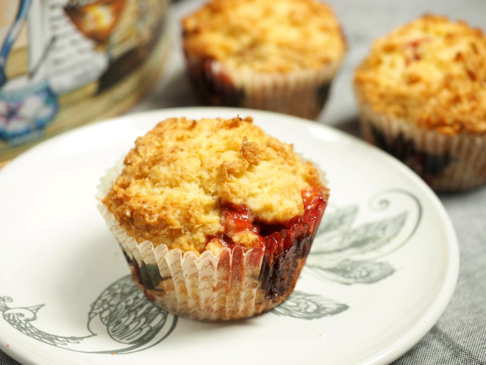 Freshly Baked Cherry Muffins