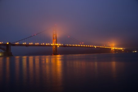 Golden Gate Bridge After The Sunset photo
