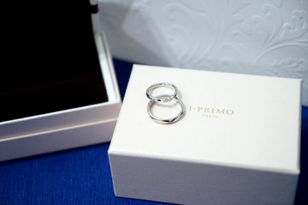 Wedding Rings On Box photo