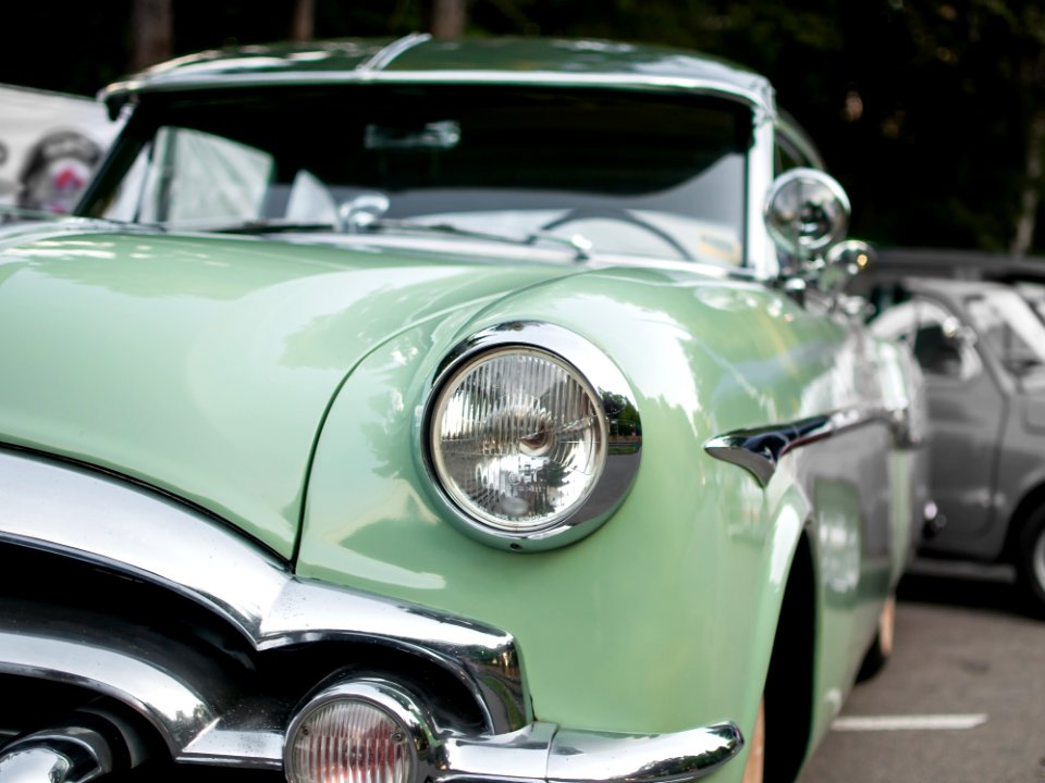Vintage Car On Streets