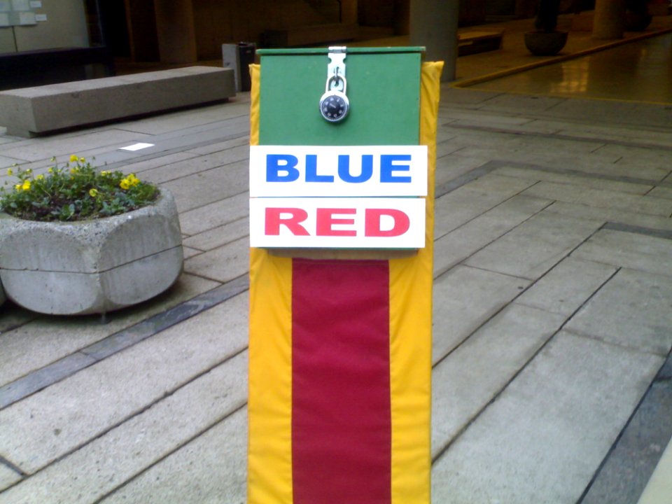 Blue Red At UBC Robson