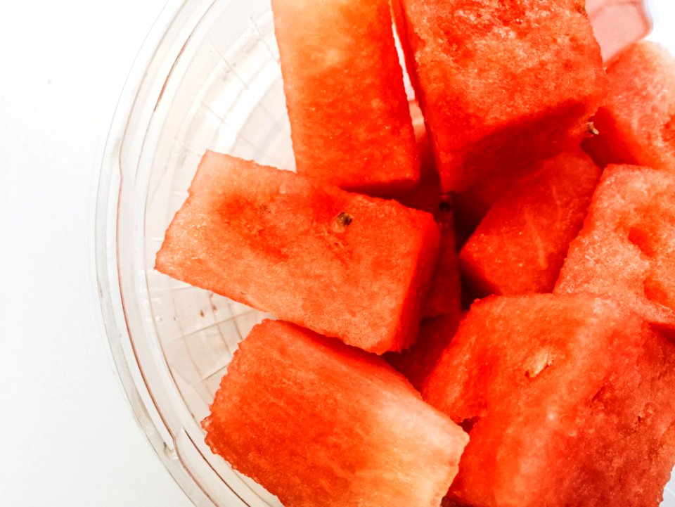 Cup Of Watermelon Chunks