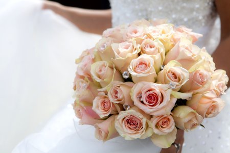 Close-up Of Pink Rose Bouquet photo