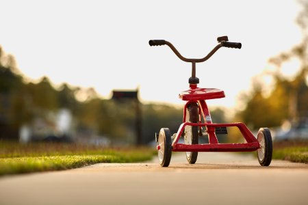 Childs Red Tricycle photo