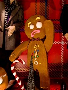Gingerbread Men Christmas Display On Grafton Street Dublin Ireland