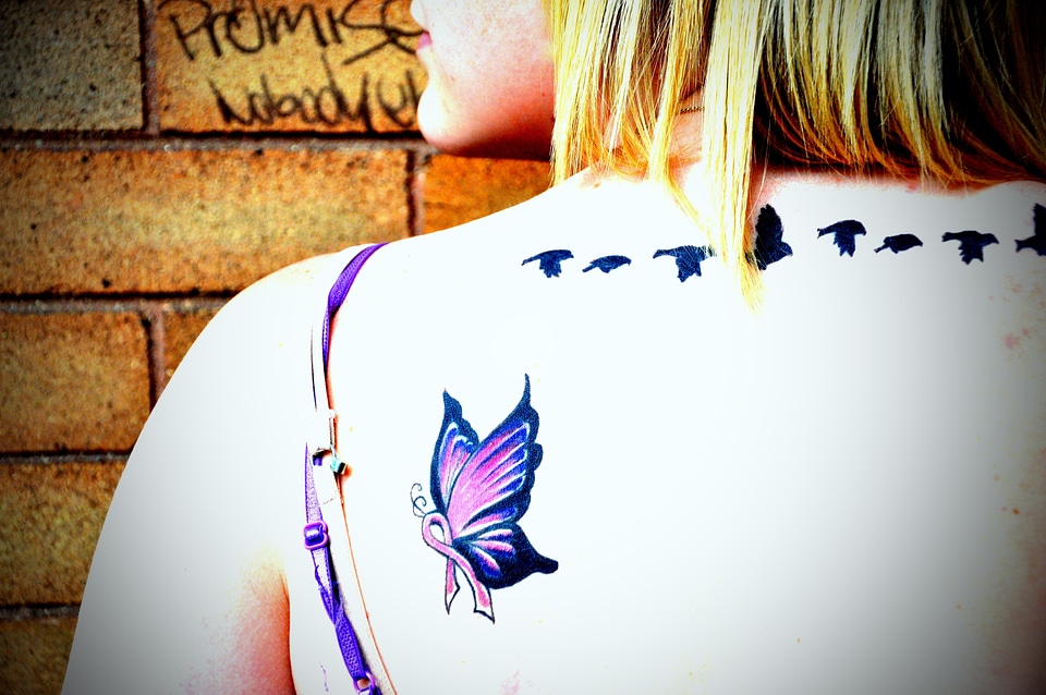 Skin back decoration