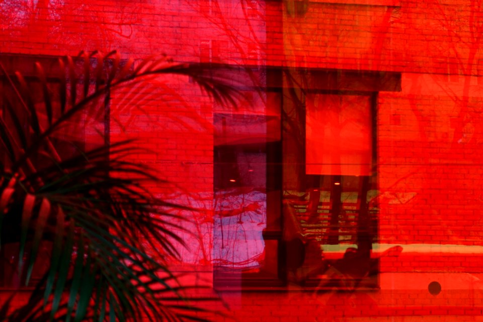 Orange Rectangle Pink Line
