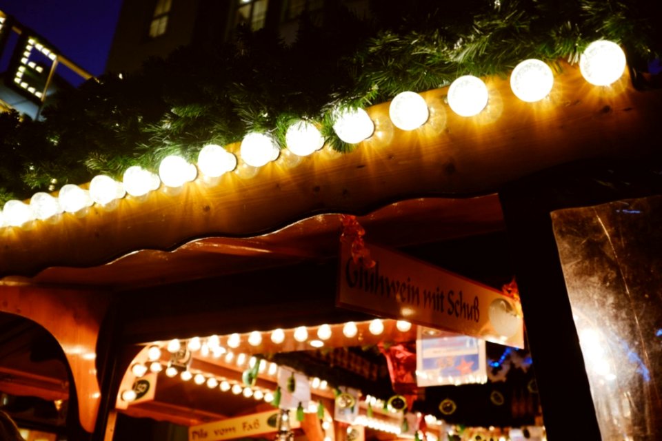 Stand At Christmas Market
