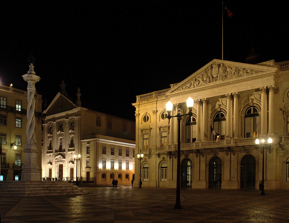 Historic center night city