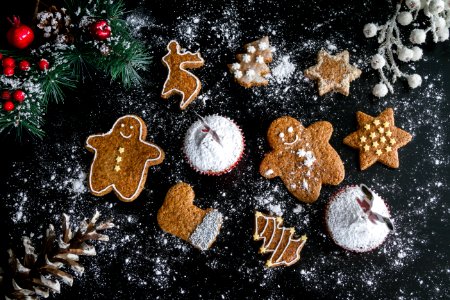 Christmas Cookies And Muffins photo