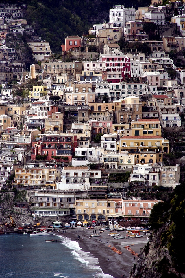 Positano mediterranean colorful