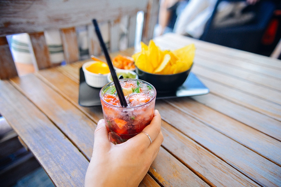 Glass alcohol beverage