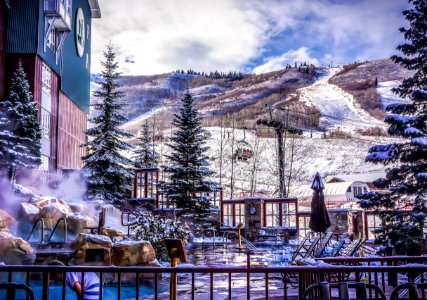 Snow Covered Resort
