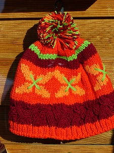 Cheerful warm knitted