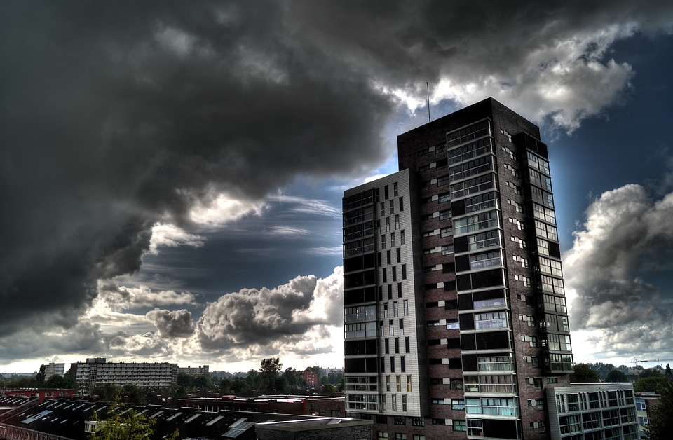 Weather storm sunrays