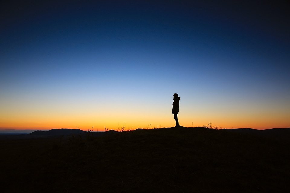 Dawn nature person