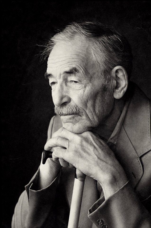 Elderly Man With Cane