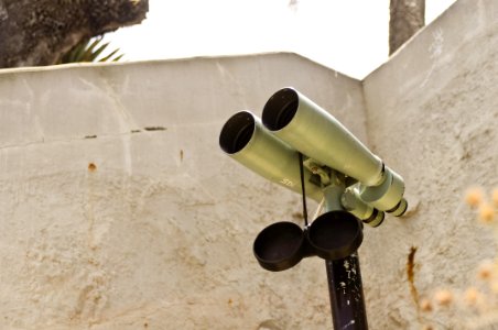 Binoculars On Stand photo