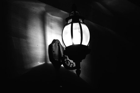 Illuminated Vintage Style Light photo
