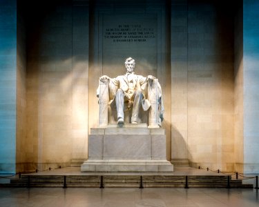 Lincoln Memorial statue by Daniel Chester French. Original image from Carol M. Highsmith’s America, Library of Congress collection. photo