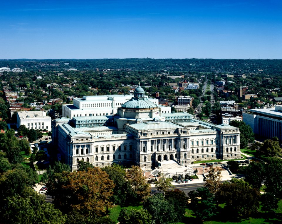 Library of Congress's Thomas Jefferson Building. Original image from Carol M. Highsmith’s America, Library of Congress collection. photo