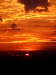 Cloud twilight red photo