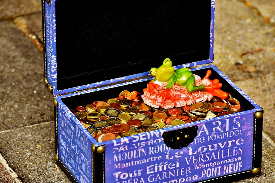 Chest Filled With Coins