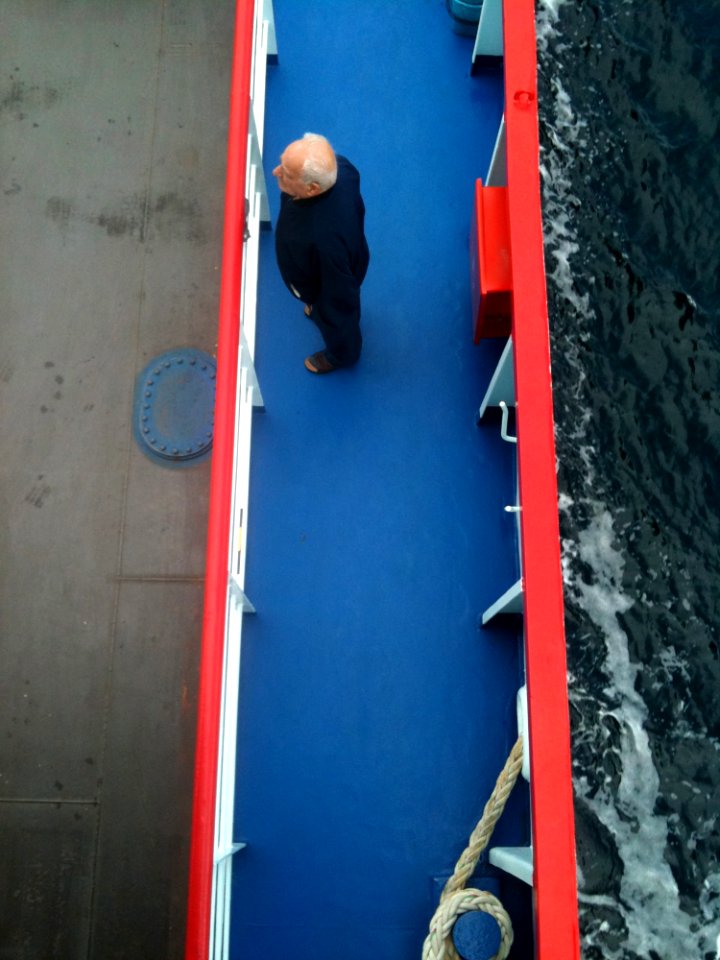 Nearing Glifa An Old Man Not Looking At The Sea