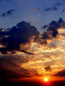 Cloud twilight red photo