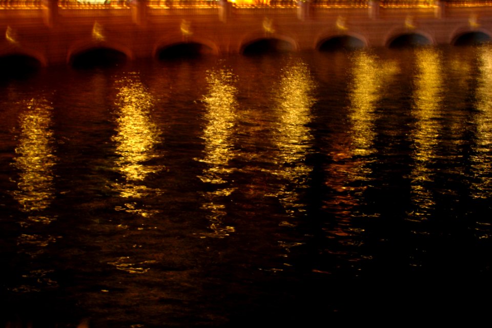 Gold Night Water Texture 1 Las Vegas