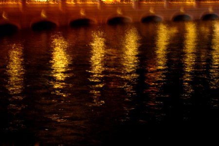 Gold Night Water Texture 1 Las Vegas photo